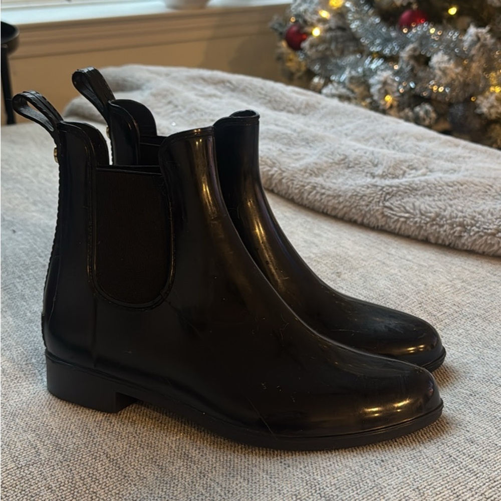 Black Chelsea Rain Boots